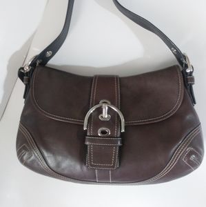 Coach Hampton Soho Brown Leather Hobo Shoulder Bag